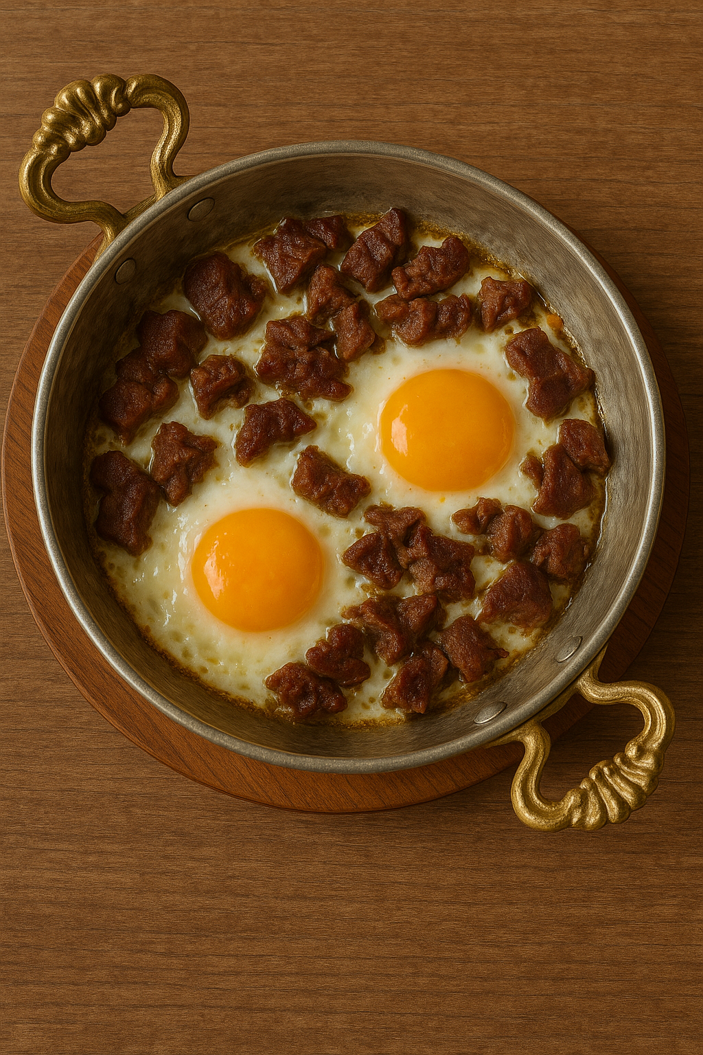 Sahanda Kavurmalı Yumurta
